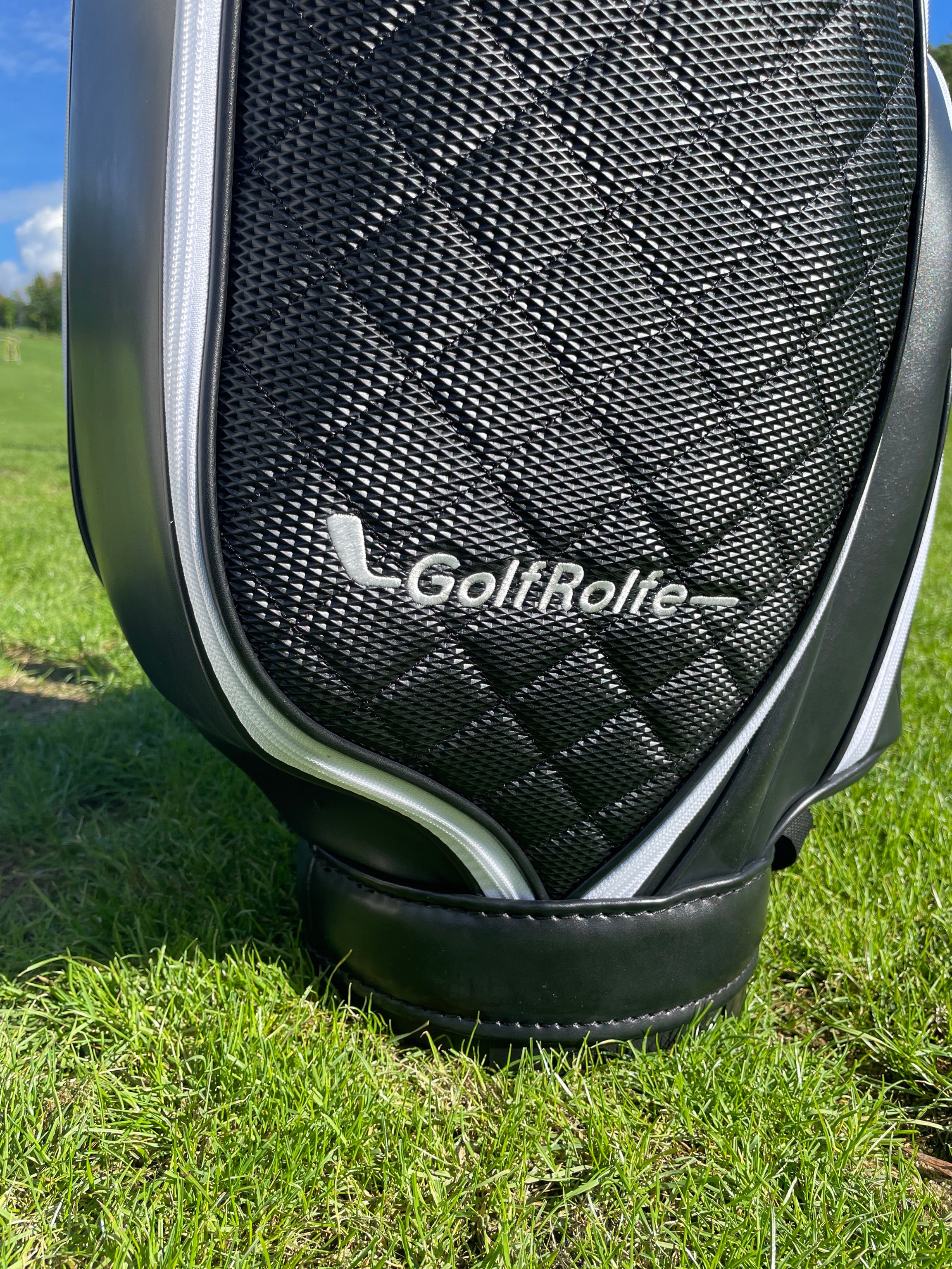 golfrolfe black fashion golfbag